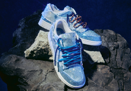 宝仕奥莎工艺水晶休闲鞋